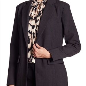 **ELLEN TRACY* Plus Charcoal Blazer Suit Jacket NWT Size 14